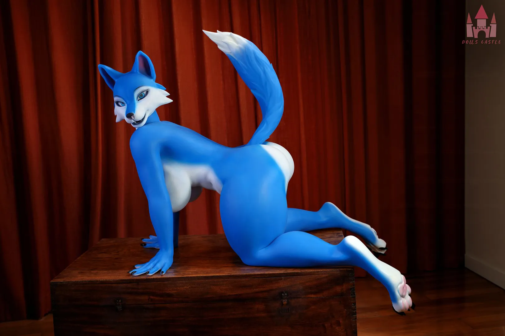 Patung Seks Silikon Furry Krystal 140cm (4 kaki 7 inci), Cawan G, Kepala #SZ21